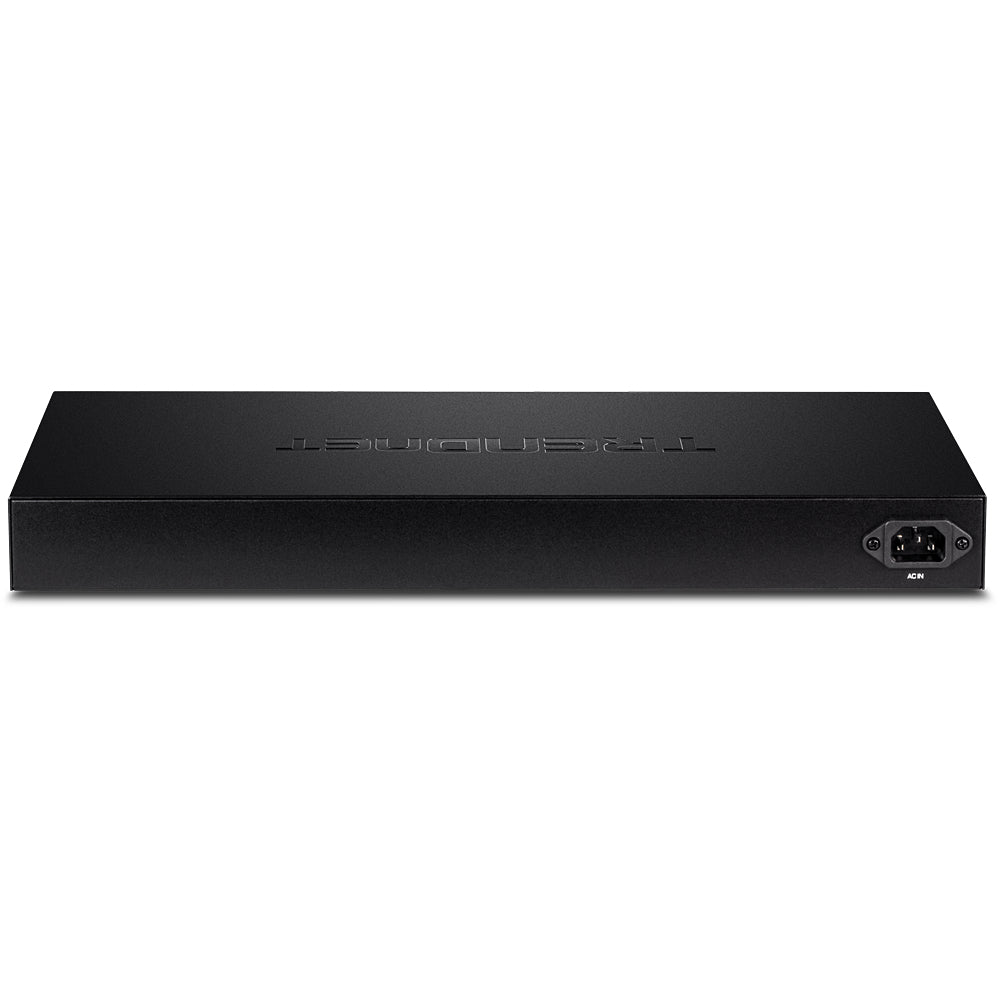 TRENDnet TPE-1620WSF – Smart L2/L3 Switch – 16× 1G PoE+, 4× 1G (RJ-45/SFP), PoE-Budget 370 W, 19", 1U