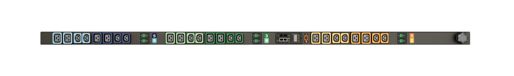 Vertiv GI30043L Rack-PDU überwacht dreiphasig 22000 W – 0U, IEC 60309 32 A Eingang – 24× AC-Ausgänge