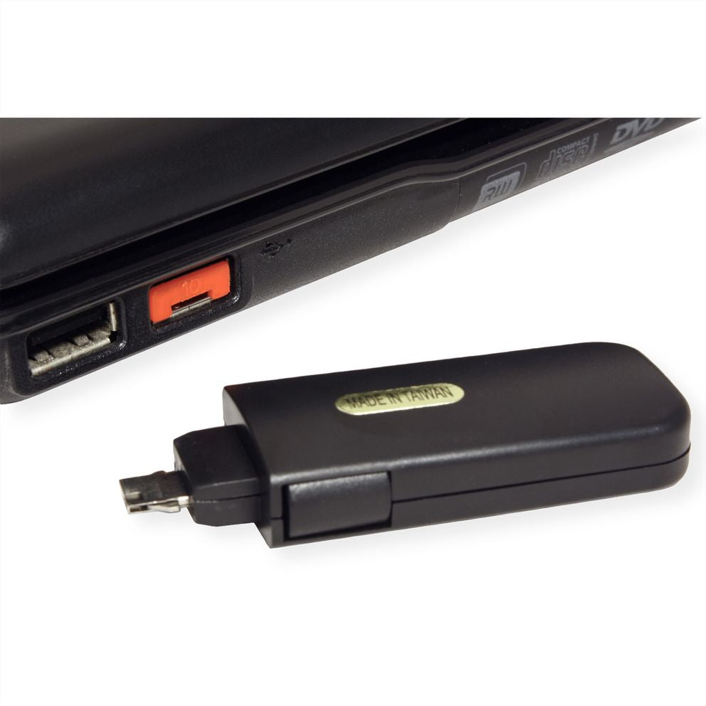 ROLINE USB-Portblocker – Kunststoff, Schwarz – Set mit 4 Schlössern und 1 Schlüssel – für USB Typ-A