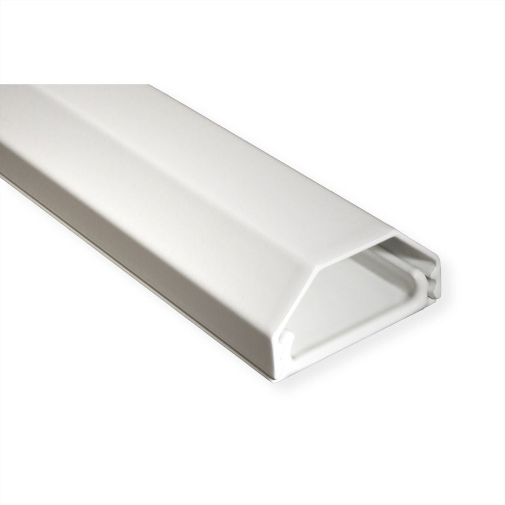 ROLINE Kabelbrücke 1 Kanal – 33×18 mm, L 1100 mm – Aluminium – Weiss