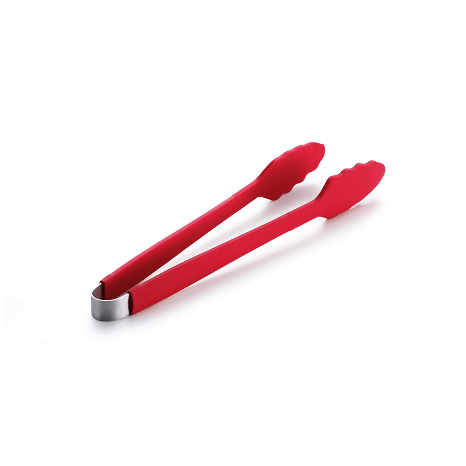 LotusGrill Grillzange 33 cm, Edelstahl, Rot, spülmaschinenfest, für LotusGrill, LotusGrill XL