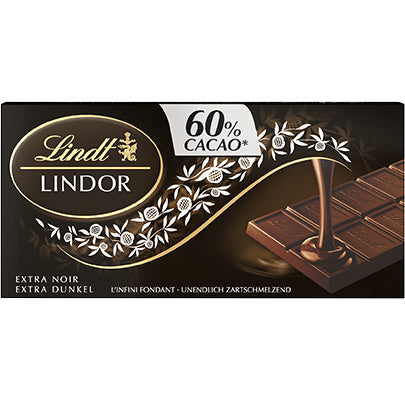 Lindt LINDOR Schokolade – Dunkel 60% – 100 g