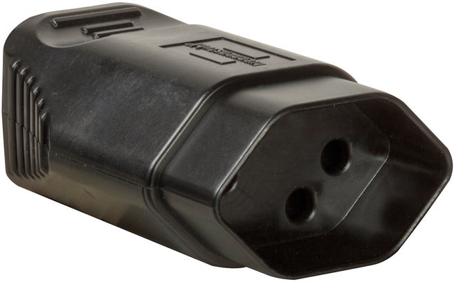 Brennenstuhl 1081412 Montagekupplung T13 zu Schraubklemme – 10 A, 230 V, 3-polig, IP20, Schwarz