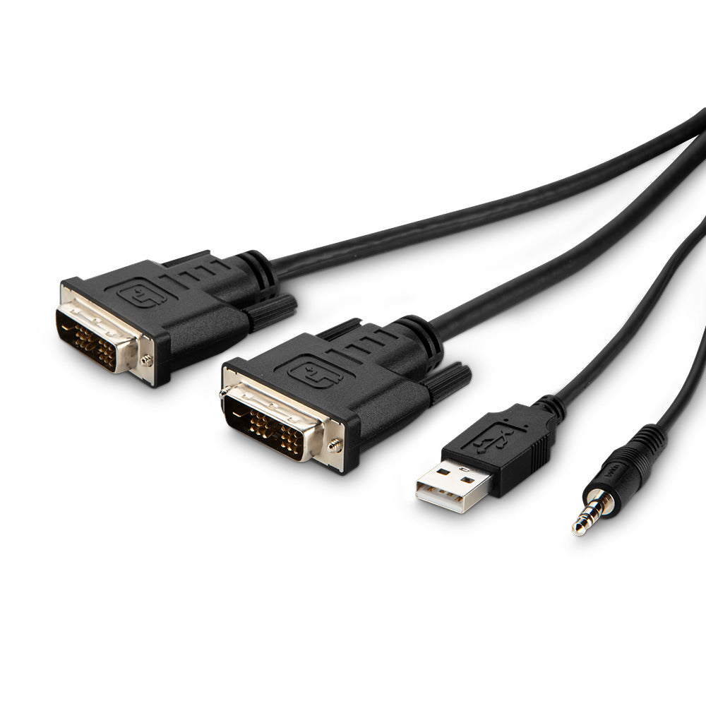 Belkin DVI-Multiport-Adapter – HDMI + USB-A + Audio, 25,4 cm