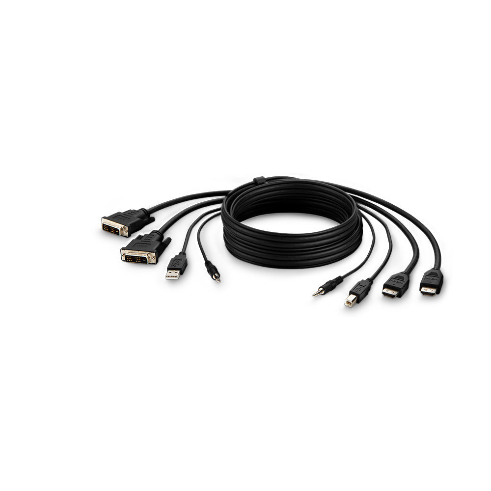 Belkin DVI-Multiport-Adapter – HDMI + USB-A + Audio, 25,4 cm