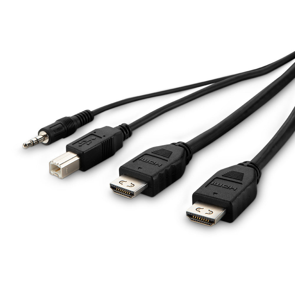 Belkin DVI-Multiport-Adapter – HDMI + USB-A + Audio, 25,4 cm