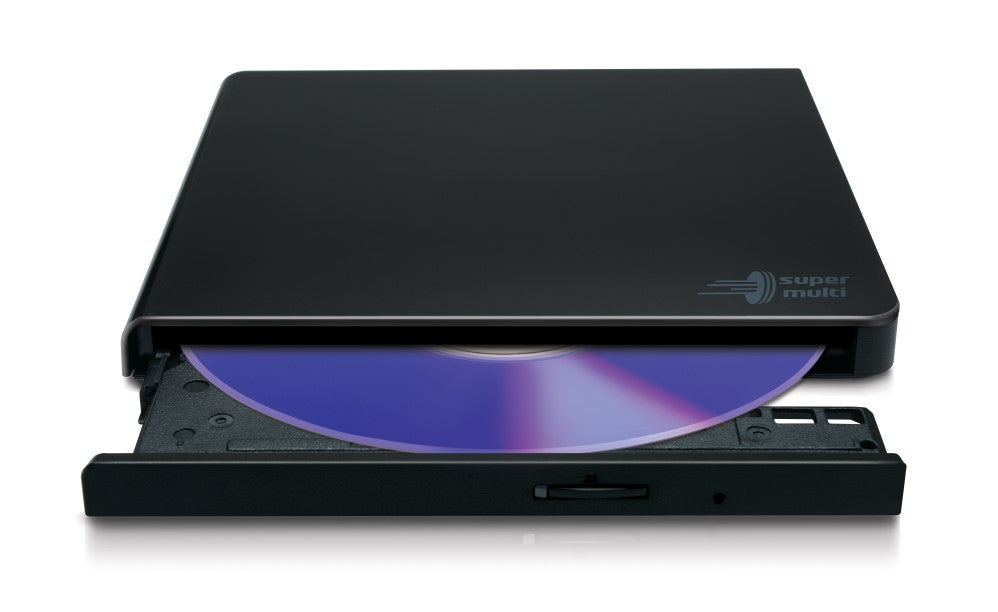 Hitachi-LG GP57EB40 – Slim externes DVD±RW-Laufwerk, USB 2.0, Schwarz, 14 mm