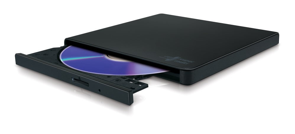 Hitachi-LG GP57EB40 – Slim externes DVD±RW-Laufwerk, USB 2.0, Schwarz, 14 mm