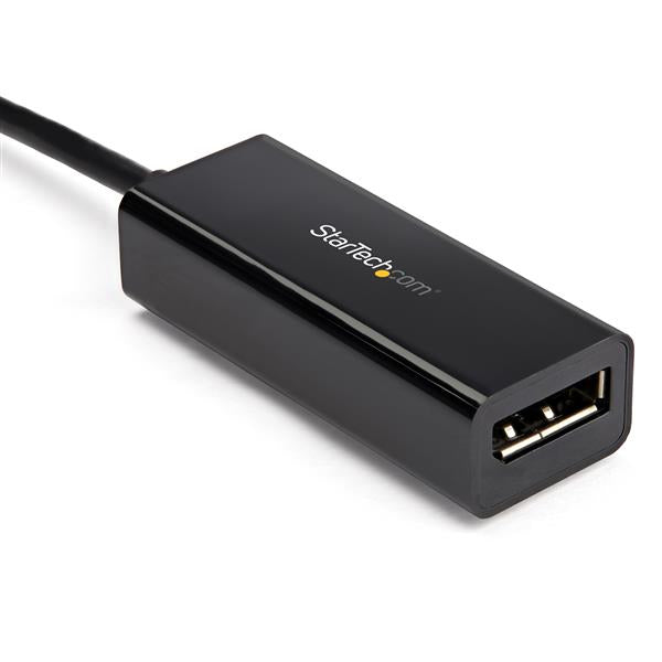 StarTech.com USB-C zu DisplayPort Adapter – 8K (7680 × 4320) @ 30 Hz, DP 1.4, HBR3, DSC, HDR – Schwarz