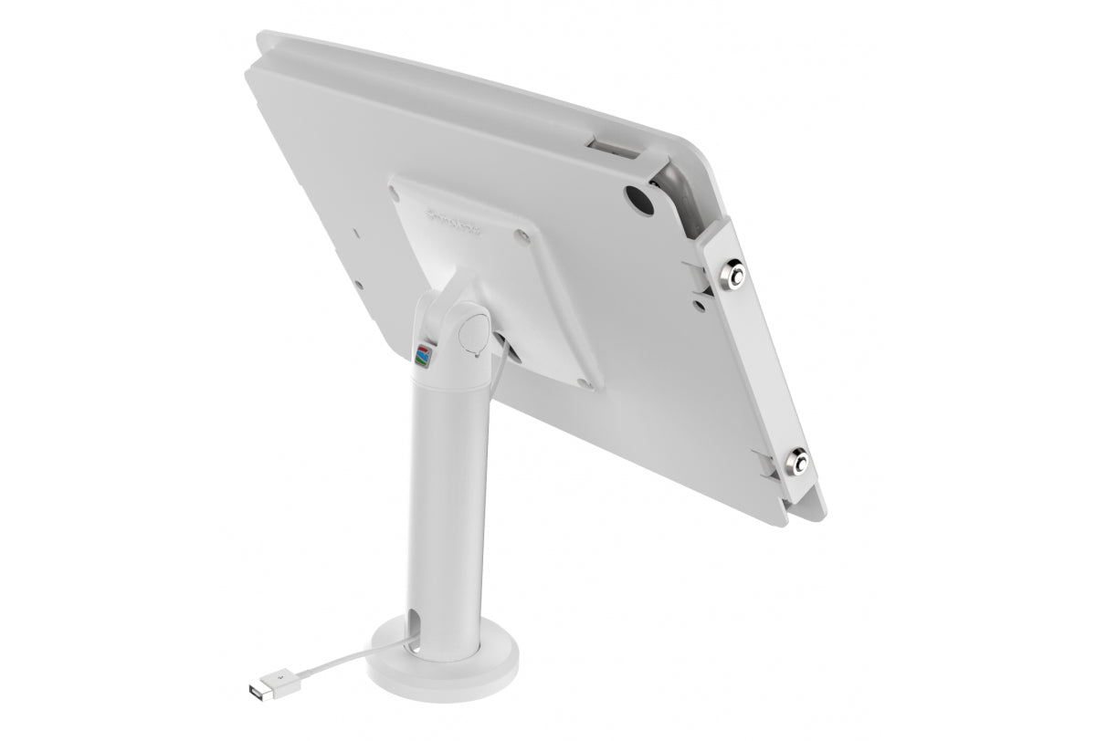 Compulocks Tablet-Ständer – für iPad 10,2" (7. Gen.), VESA 100×100, abschliessbar – Weiss