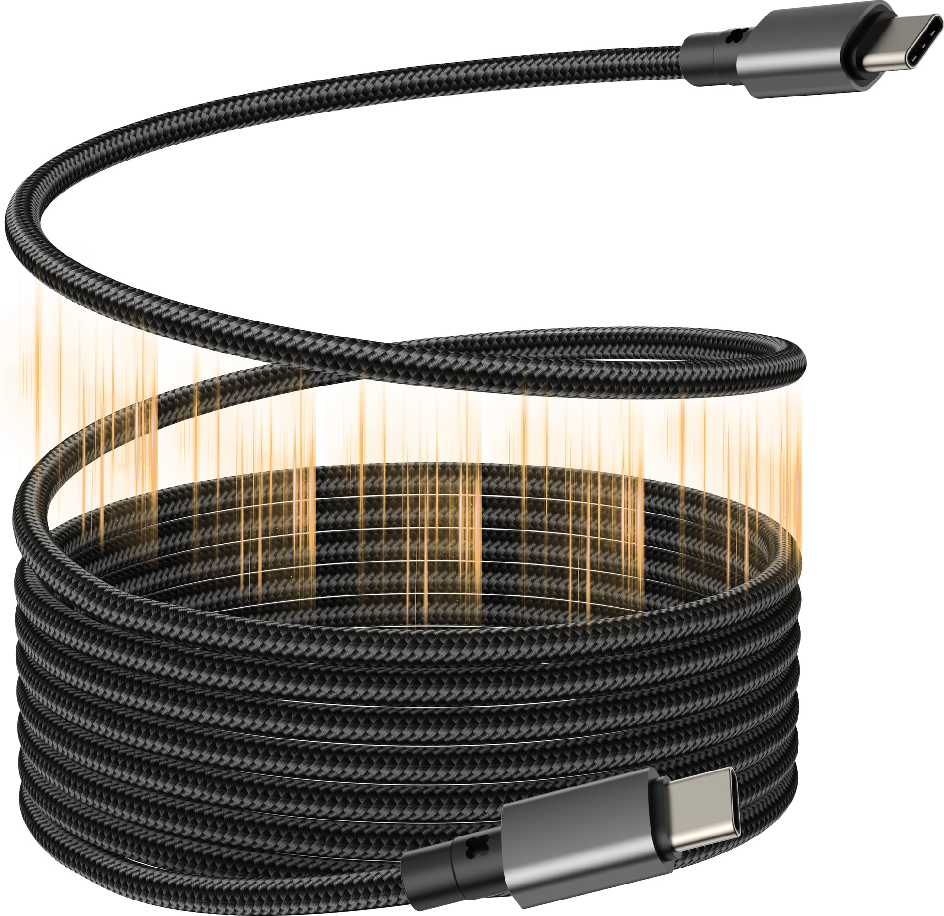 Vision USB-C auf USB-C Kabel – USB 2.0 (480 Mbit/s) – 1 m – Schwarz