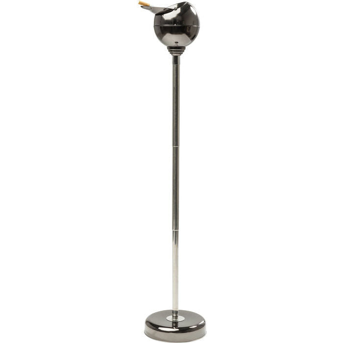 KARE Design Standaschenbecher – Ø 13 × 72 cm – Stahl, Silber
