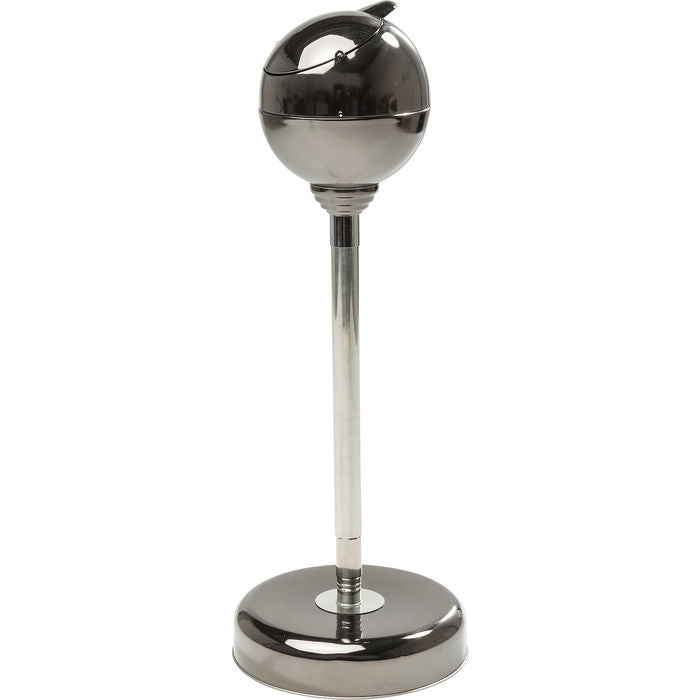KARE Design Standaschenbecher – Ø 13 × 72 cm – Stahl, Silber