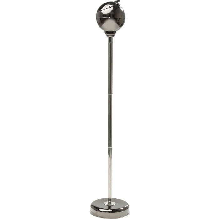 KARE Design Standaschenbecher – Ø 13 × 72 cm – Stahl, Silber
