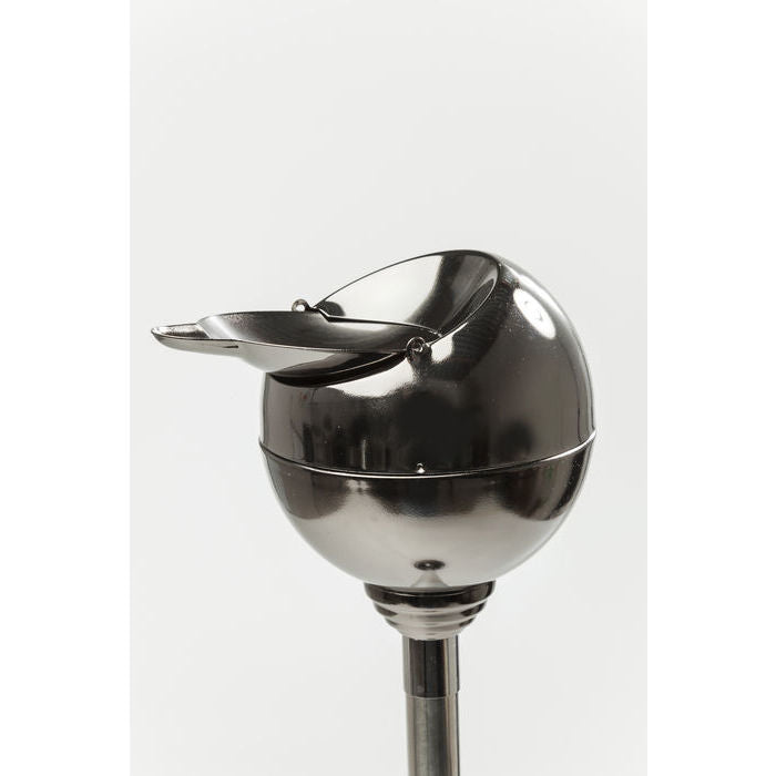 KARE Design Standaschenbecher – Ø 13 × 72 cm – Stahl, Silber