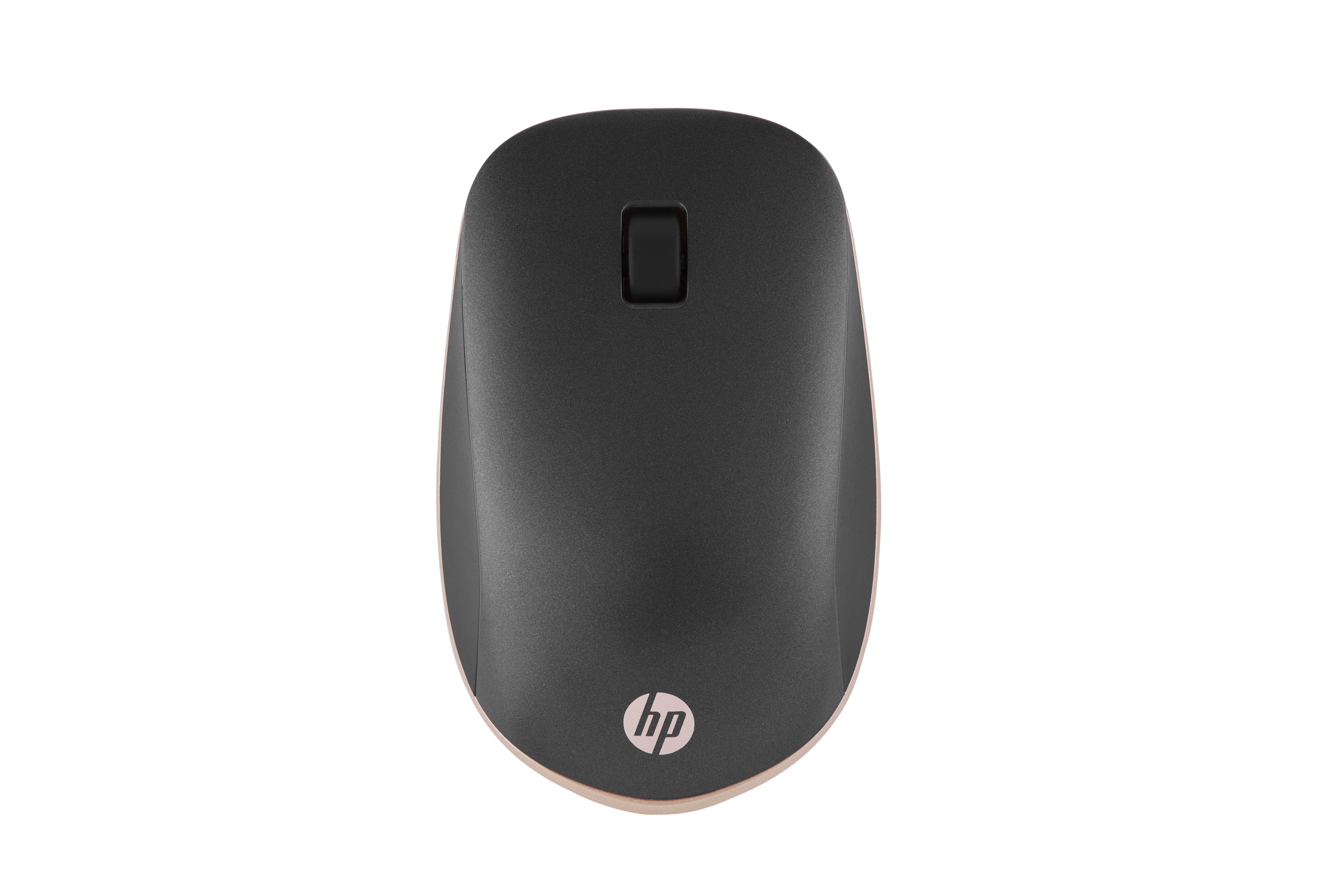 HP 410 Slim – Maus – Kabellos (Bluetooth), 2000 DPI, Beidhändig, Schwarz/Silber