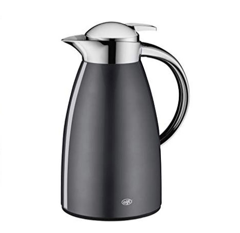 Alfi Thermoskanne Signo – 1 l, Ø 4,5 cm, H 26,5 cm, Edelstahl, Schiefer, mit Deckel, vakuumisoliert