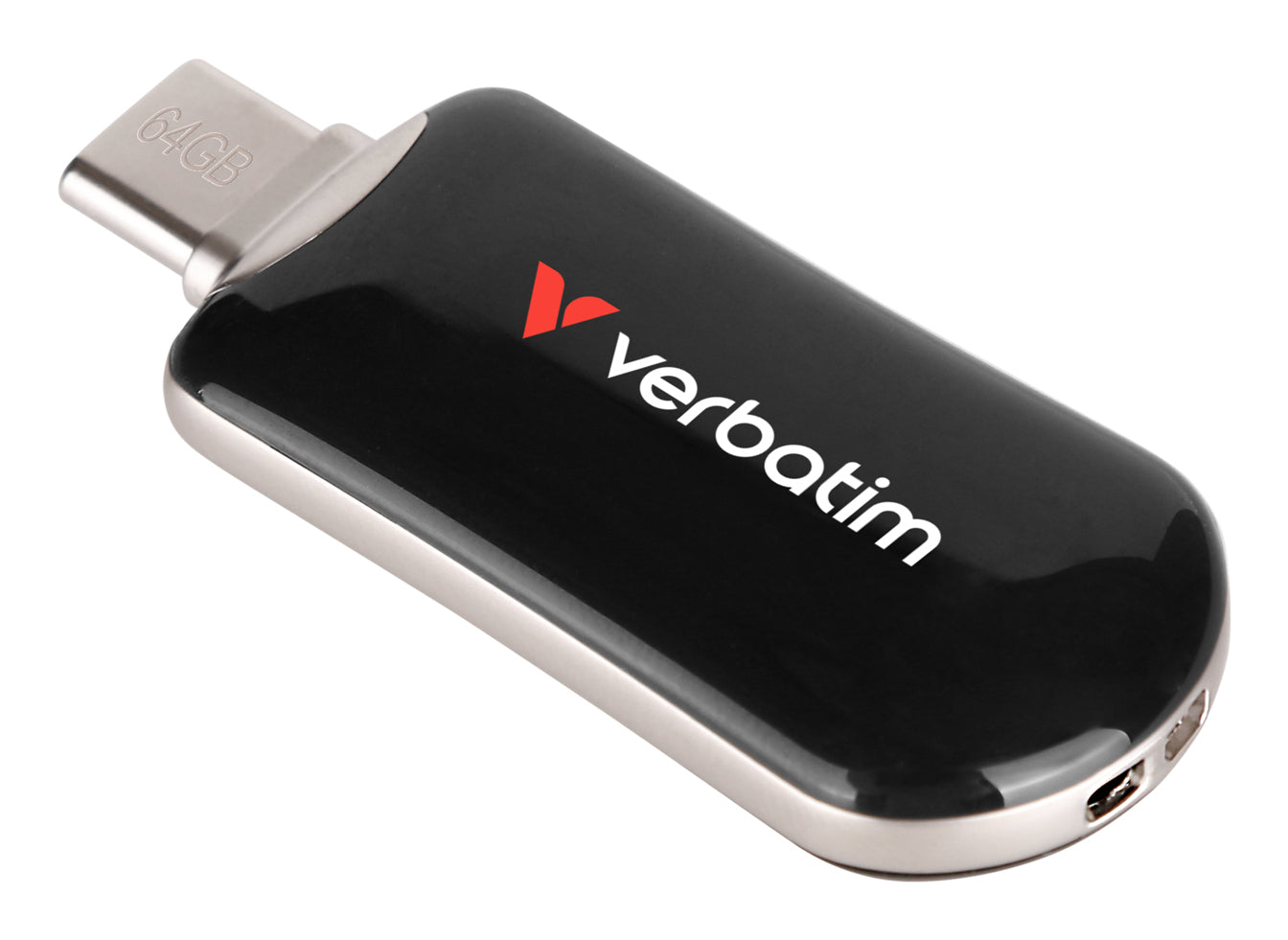 Verbatim Plectra – 64 GB, USB-C 3.2 Gen 1, 100 MB/s, schwarz