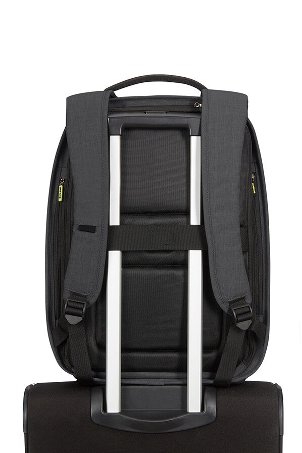 Samsonite Securipak Notebook-Rucksack – 17 l, USB-Port, Aufsteckfunktion, Kunststoff, Schwarz