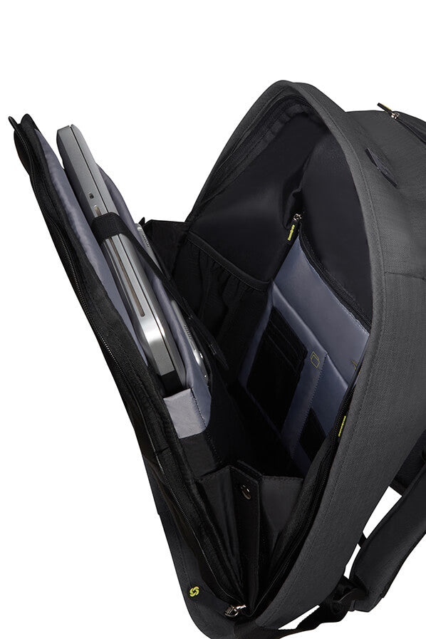 Samsonite Securipak Notebook-Rucksack – 17 l, USB-Port, Aufsteckfunktion, Kunststoff, Schwarz