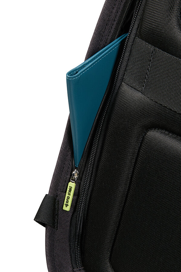Samsonite Securipak Notebook-Rucksack – 17 l, USB-Port, Aufsteckfunktion, Kunststoff, Schwarz