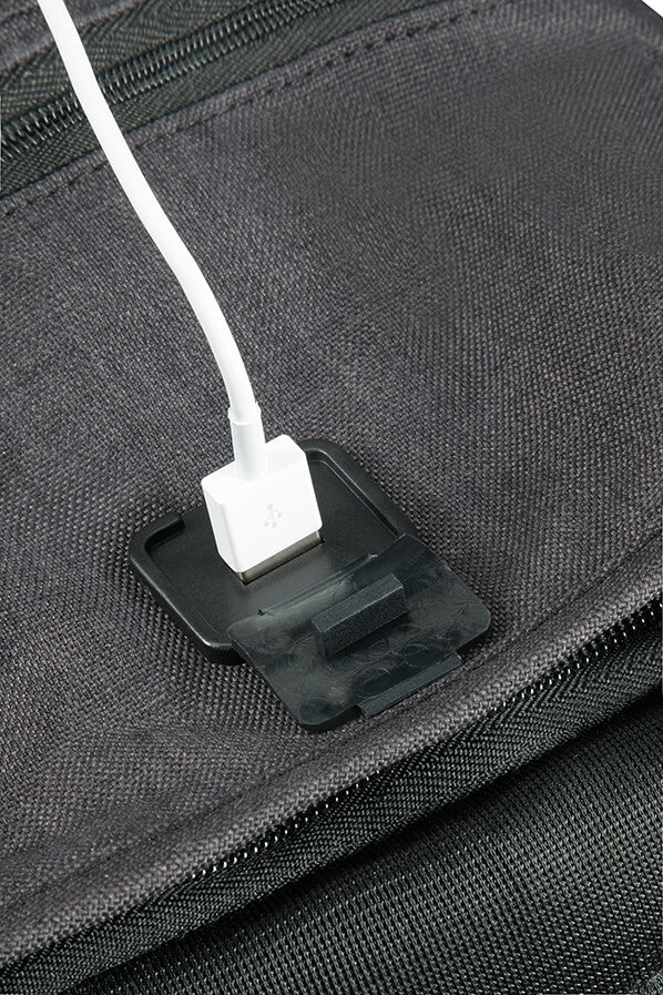 Samsonite Securipak Notebook-Rucksack – 17 l, USB-Port, Aufsteckfunktion, Kunststoff, Schwarz