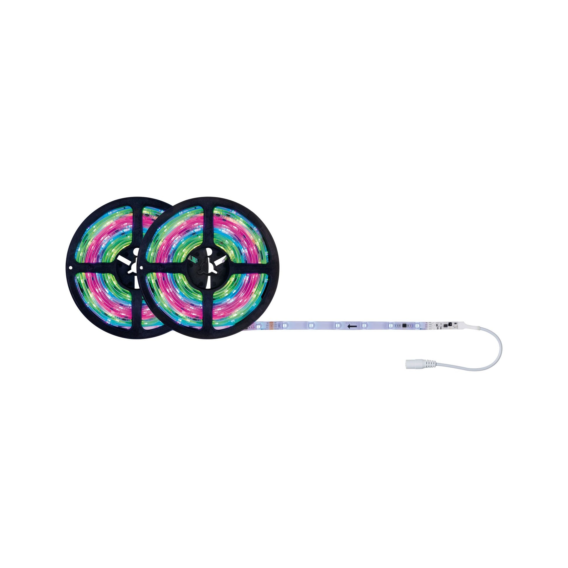 Paulmann LED-Strip – 2er Pack, 10 m, 650 lm, 17 W, RGB, dimmbar, weiss, Fernbedienung
