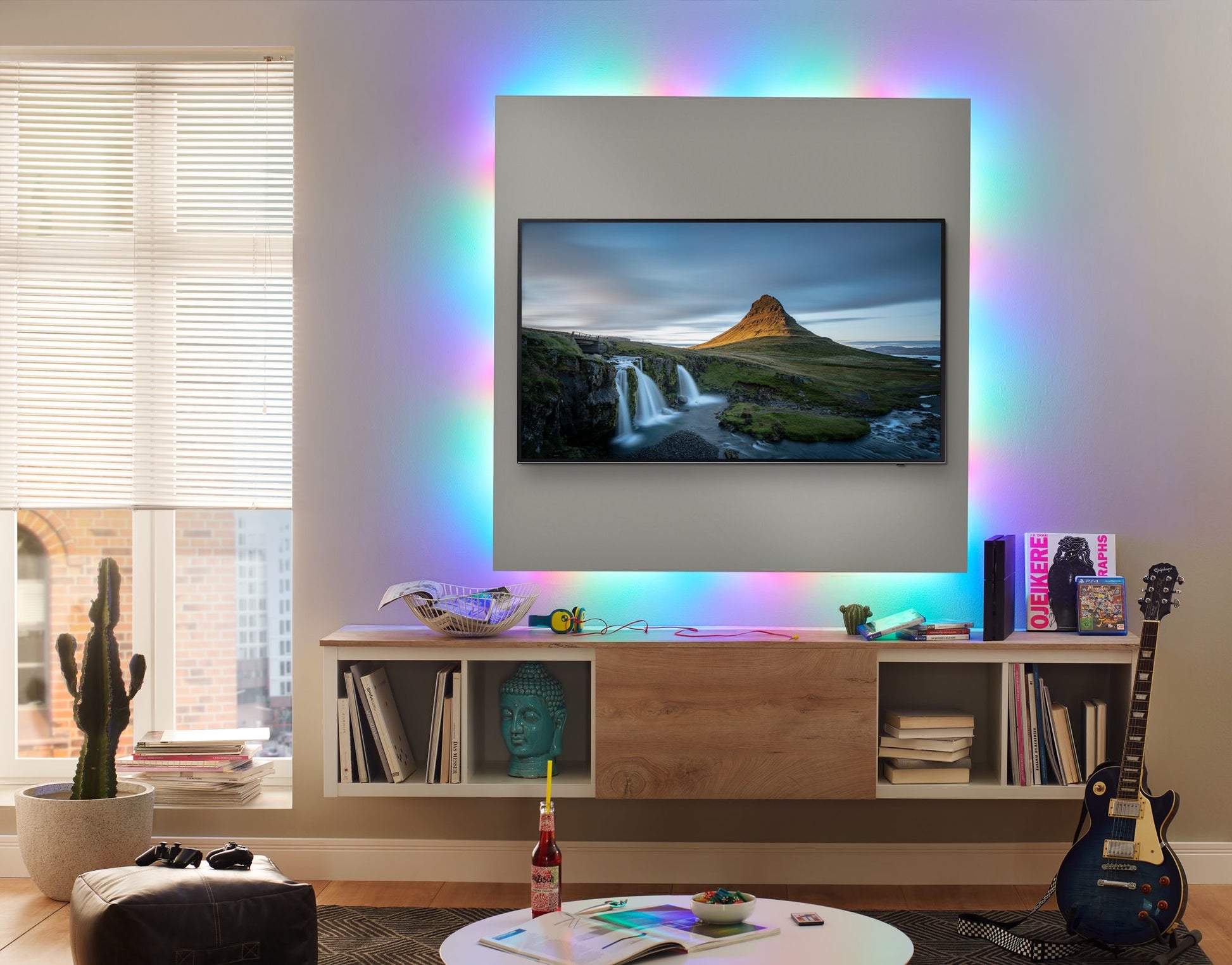 Paulmann LED-Strip – Set, 5 m, 325 lm, 10 W, RGB, dimmbar, weiss, Fernbedienung, Netzteil