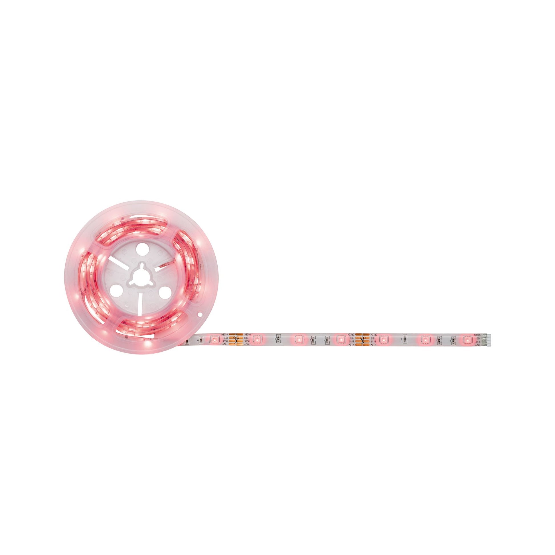 Paulmann LED-Strip – Komplettset, 1,5 m, 168 lm, 12,5 W, RGB, dimmbar, weiss, Netzteil, Fernbedienung