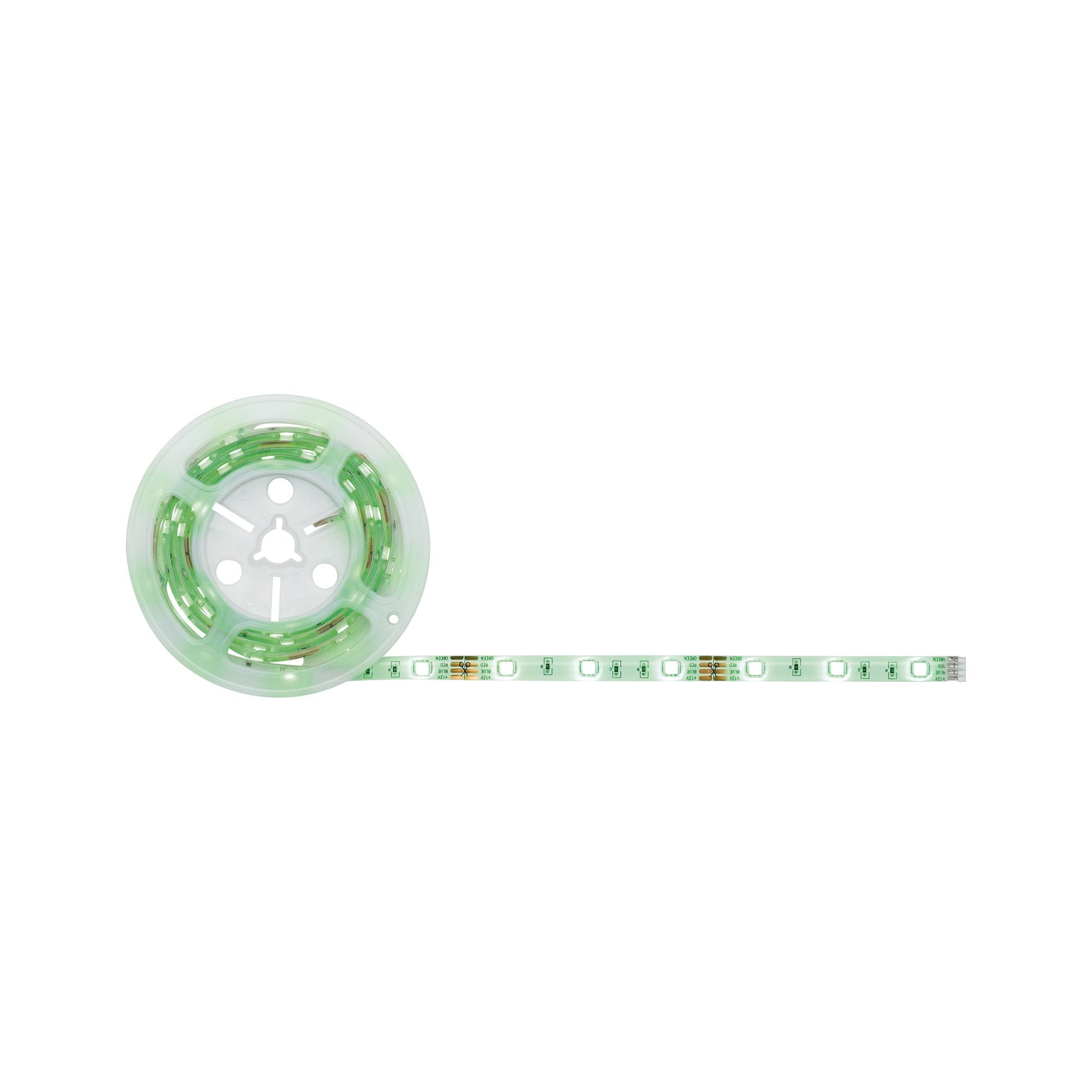 Paulmann LED-Strip – Komplettset, 1,5 m, 168 lm, 12,5 W, RGB, dimmbar, weiss, Netzteil, Fernbedienung