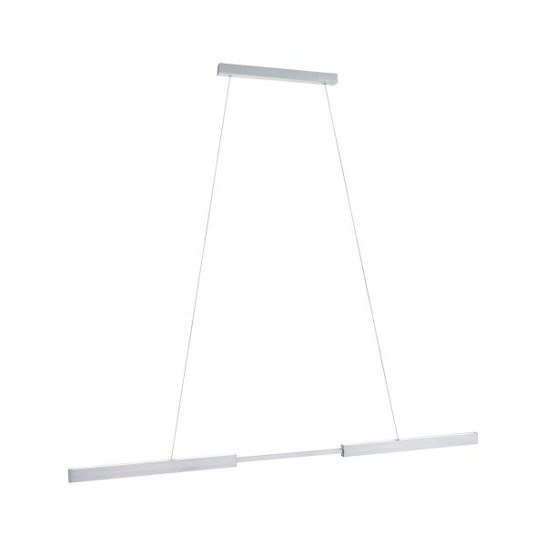 Paulmann Pendelleuchte Aptare – 180 cm, 1250 lm, 18 W, 2700 K, dimmbar, ZigBee, für Philips Hue, Silber