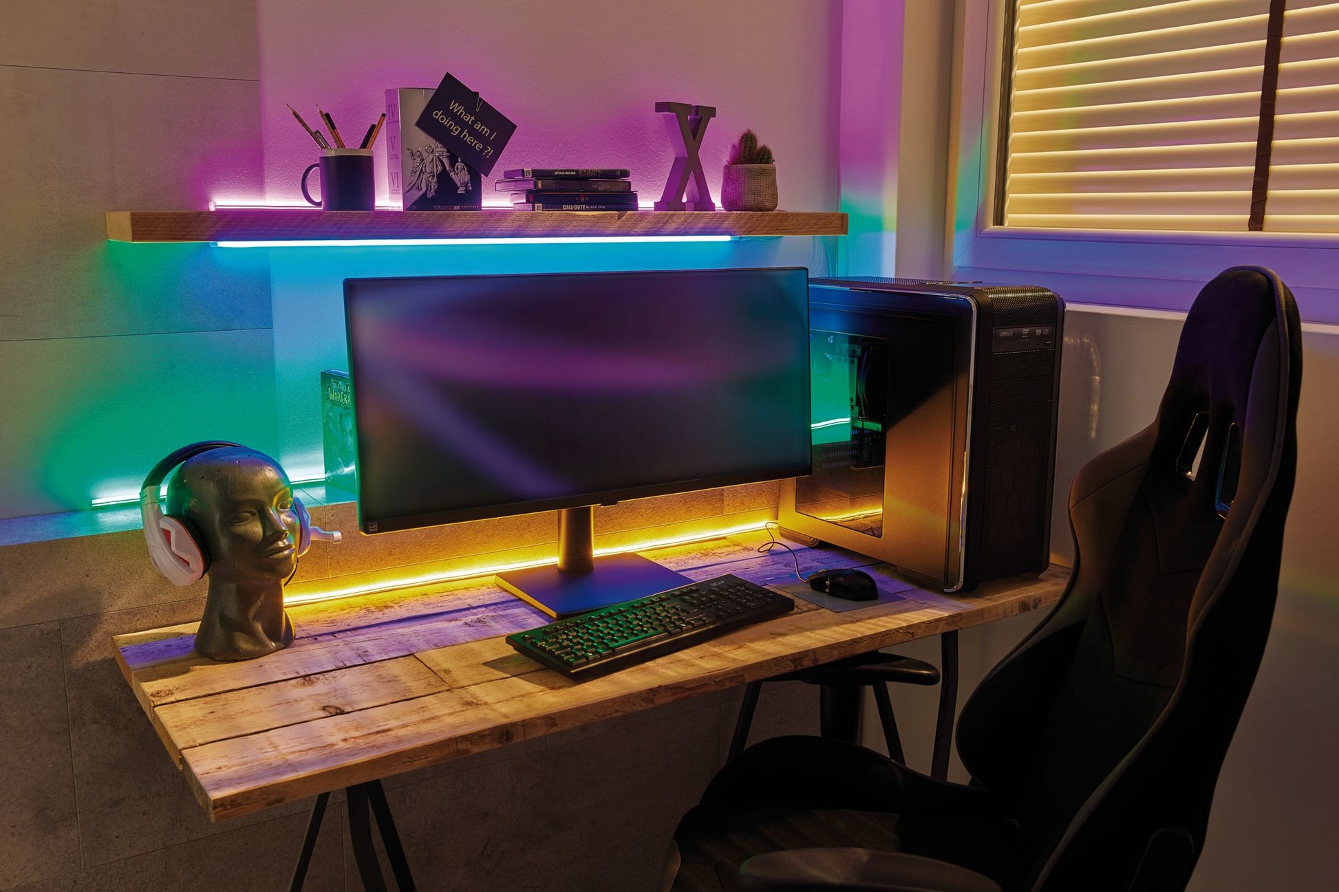 Paulmann LED-Stripe Neon Colorflex – 1 m, 10 lm, 4,5 W, blau, weiss, USB
