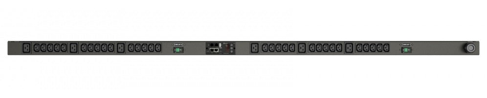 Vertiv Rack-PDU Metered 0U, einphasig 7,3 kW, 36×(C13/C19), Eingang IEC60309 32 A, 3 m – schwarz