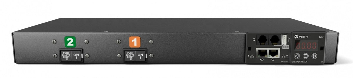 Vertiv GI30075L Rack-PDU überwacht 7300 W – C13×10, Eingang IEC 60309, 1U Horizontal, 3 m Kabel