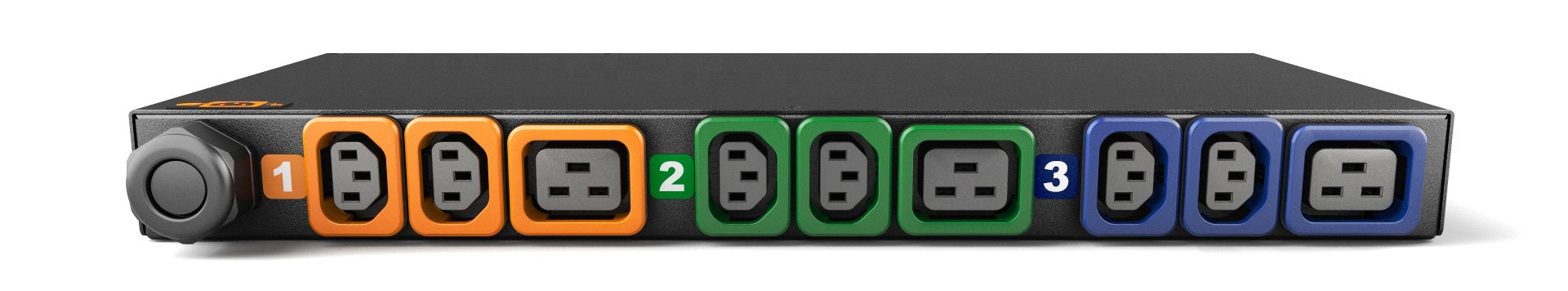 Vertiv GI30108L Rack-PDU überwacht 11000 W, dreiphasig – 1U horizontal – AC 9× (C13/C19) – IEC 60309