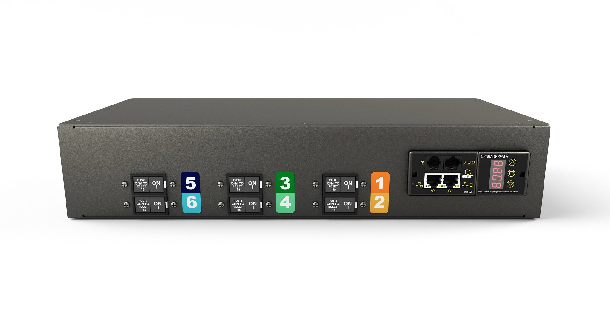 Vertiv Geist GI30030L Überwachte Rack-PDU 22000 W, Dreiphasig – 2U Horizontal – C19×12, Eingang IEC 60309