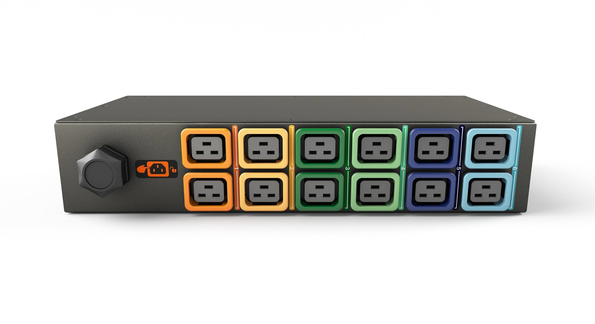 Vertiv Geist GI30030L Überwachte Rack-PDU 22000 W, Dreiphasig – 2U Horizontal – C19×12, Eingang IEC 60309