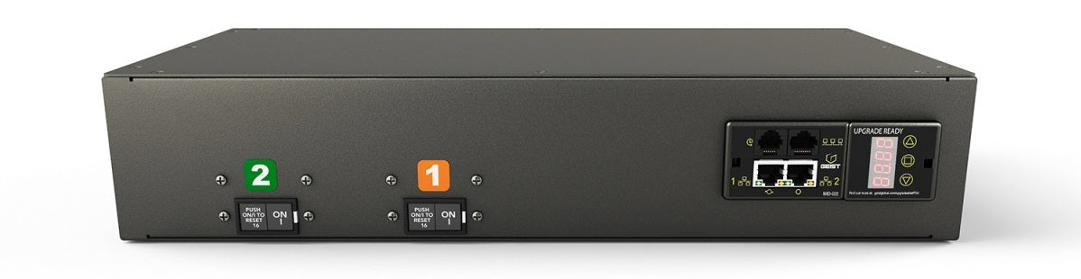 Vertiv Rack-PDU Überwacht – 2U Horizontal, 16× IEC C13/C19, IEC 60309, 200–240 V/32 A, 3 m, Schwarz