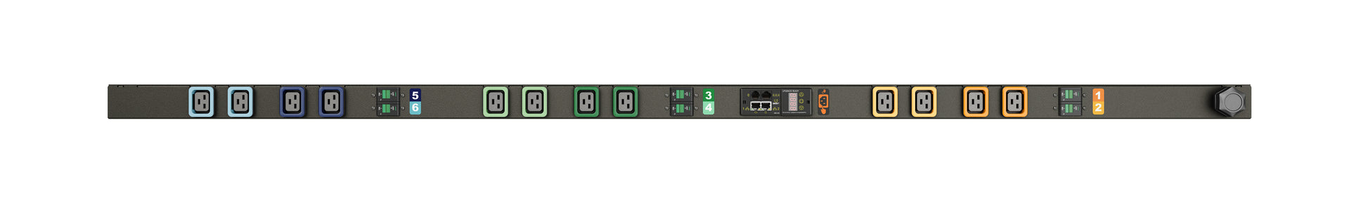 Vertiv Geist GI30029L Rack-PDU 22000 W – überwacht, Dreiphasig, C19×12, Eingang IEC 60309, 3 m Kabel – schwarz
