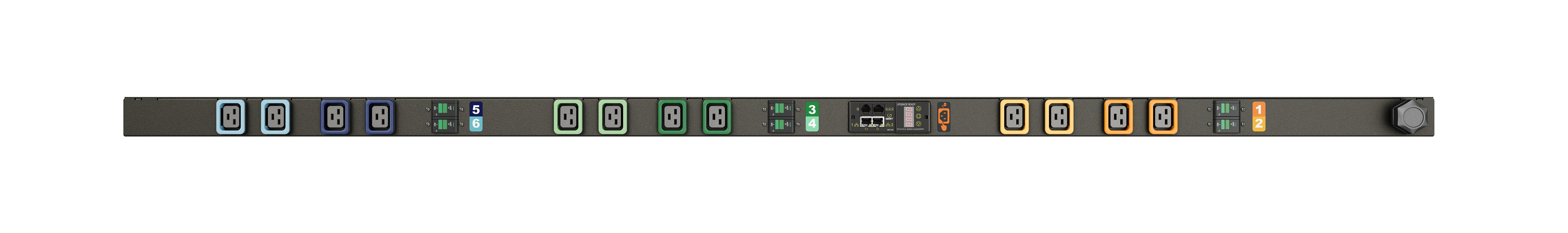 Vertiv Geist GI30029L Rack-PDU 22000 W – überwacht, Dreiphasig, C19×12, Eingang IEC 60309, 3 m Kabel – schwarz