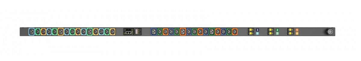 Vertiv Geist GI30087L Überwachte PDU, 22000 W, Dreiphasig – Rack 0U – 30 AC-Ausgänge (C13/C19), IEC 60309, 3 m
