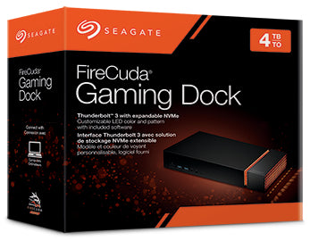 Seagate FireCuda 4 TB – Gaming-Dock, Thunderbolt 3, M.2 NVMe-Slot