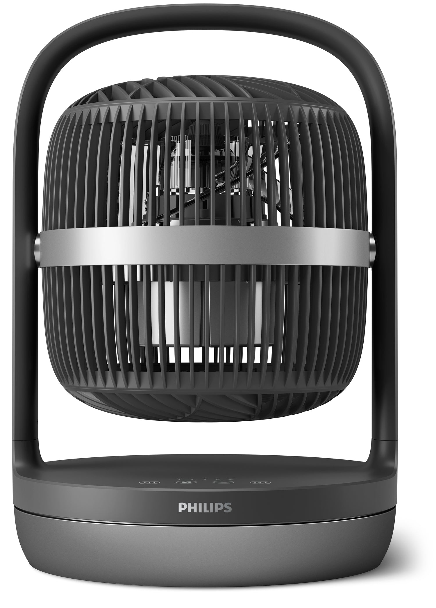 Philips Tischventilator 3000 Serie – 22 cm, 3 Stufen, oszillierend, Timer, 27 W, 40 dB(A), Graphit