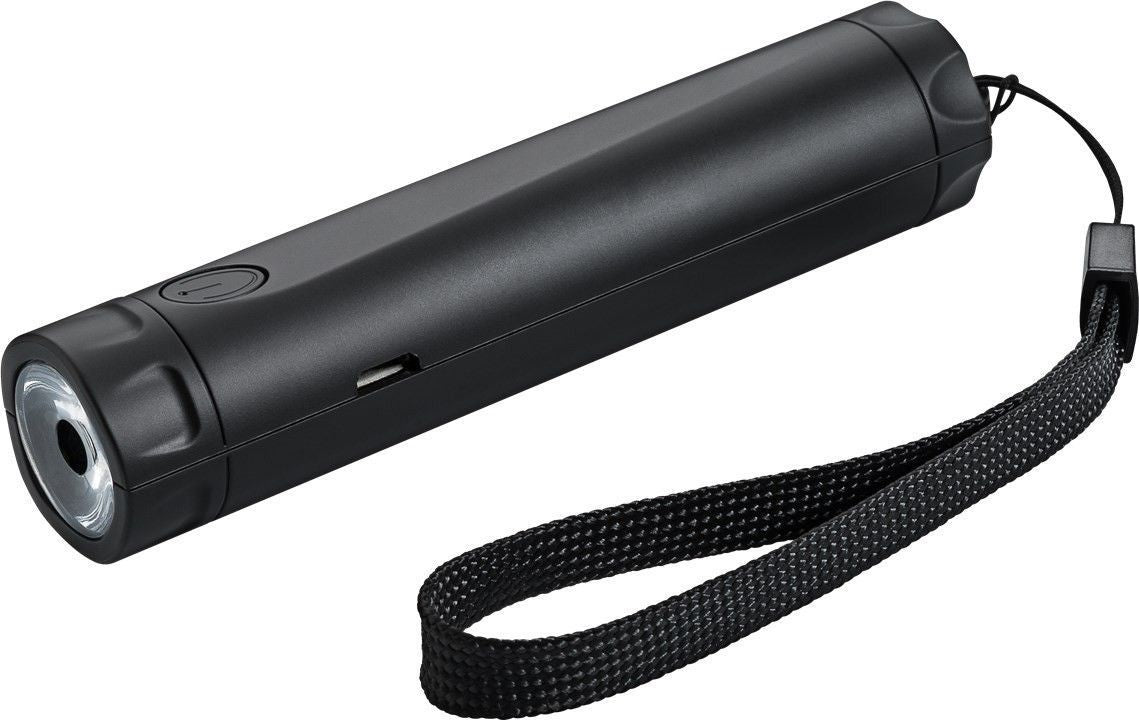 Goobay Powerbank 2600 mAh, 1× USB-A, mit Taschenlampe, für Smartphones, Tablets, schwarz