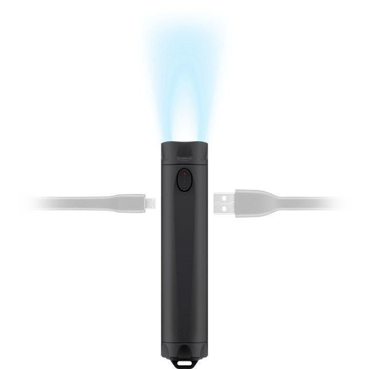 Goobay Powerbank 2600 mAh, 1× USB-A, mit Taschenlampe, für Smartphones, Tablets, schwarz