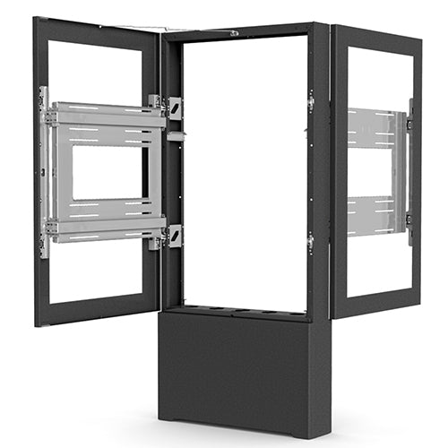 Chief Bodenständer – bis 55" – VESA 300×300–600×400 – bis 56,7 kg, für 2 Displays – Schwarz