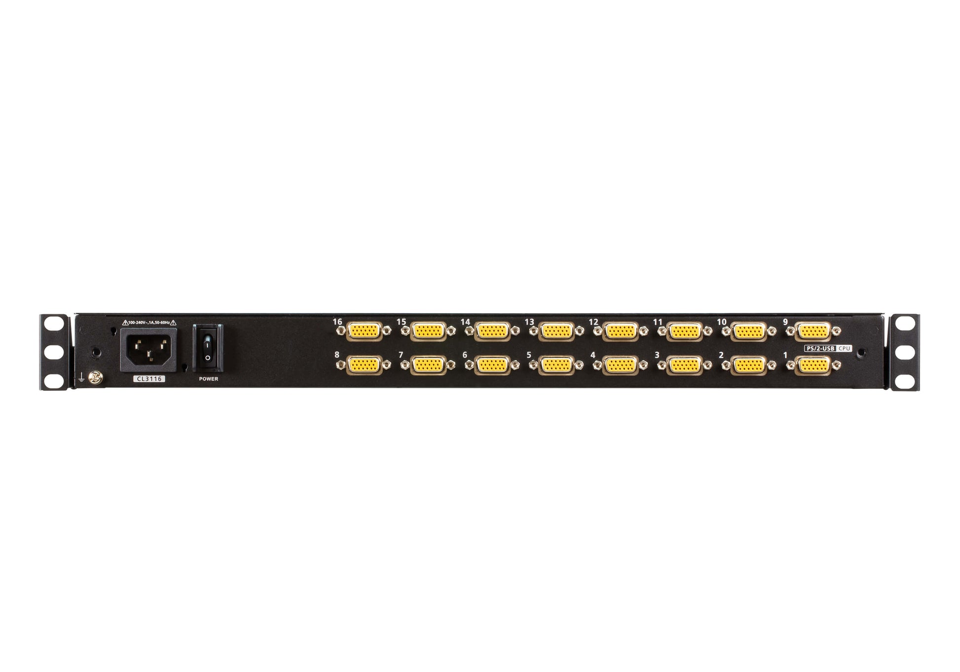 ATEN CL3116NX KVM-Switch – VGA, PS/2, USB, 3,5 mm Audio, für bis zu 16 Computer