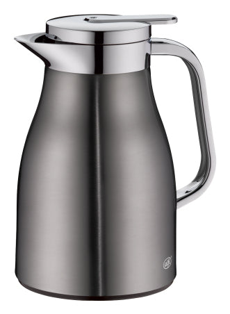 Alfi Thermoskanne – 650 ml, H 21,5 cm, Edelstahl, Grau, mit Deckel, vakuumisoliert, BPA-frei