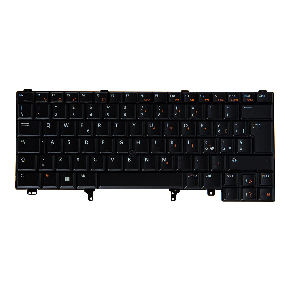 Origin Storage KB-R842T – Tastatur – beleuchtet – QWERTY (IT) – schwarz – für Dell PWS 7530