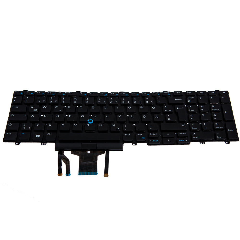 Origin Storage Tastatur für Dell Latitude E5540 – Deutsch, 105 Tasten – Schwarz